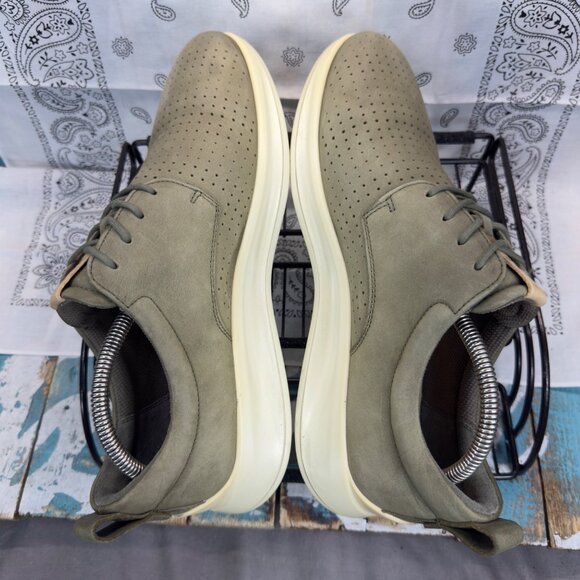 Ecco Mens Ecco Aquet Tie Oxford Green Leather Shoes Size US10/EU 44